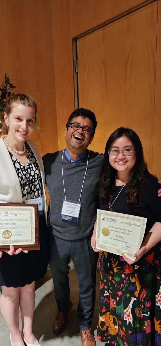 ManitobaMicrobiology (@mbmicrobiology) on Twitter photo Huge congrats to Ellen - very deserving winner of The Burrows Award for Womxn in Microbiology and Chi for an impressive Terry Beveridge Poster Competition Award <a href="/CSM2023_Halifax/">CSM-SCM_2023 Dalhousie (Halifax)</a>!!
@ummicro_GSA <a href="/umanitobasci/">UManitoba Science</a> @MiSC @ayushkumarlab Huge congrats to Ellen - very deserving winner of The Burrows Award for Womxn in Microbiology and Chi for an impressive Terry Beveridge Poster Competition Award <a href="/CSM2023_Halifax/">CSM-SCM_2023 Dalhousie (Halifax)</a>!!
@ummicro_GSA <a href="/umanitobasci/">UManitoba Science</a> @MiSC @ayushkumarlab