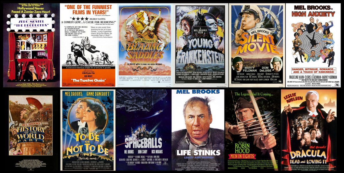 staytoonedfolks's tweet photo. Happy Birthday to #EGOT @MelBrooks! 🎂🎦
#MelBrooks #BlazingSaddles #Spaceballs #RobinHoodMeninTights #YoungFrankenstein #HistoryoftheWorld #DraculaDeadandLovingIt #HighAnxiety #TheProducers #TheTwelveChairs #SilentMovie #LifeStinks #PawsofFuryTheLegendofHank #AllAboutMe #BOTD https://t.co/Wp4Uwv06O3
