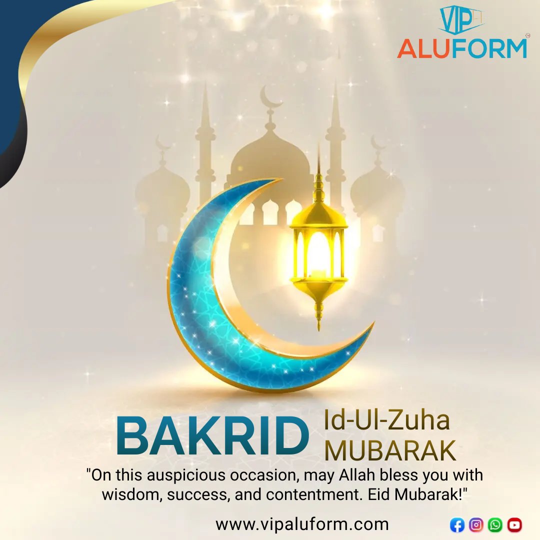 vipaluform's tweet photo. Happy BAKRID
Bakrid, also known as Eid al-Adha or the Feast of Sacrifice, is an important Islamic festival celebrated by Muslims worldwide. The word "Bakrid" is derived from the Arabic words "Bakr" meaning "goat" or "sheep" and "Id" meaning "festival" or "celebration." https://t.co/7UpHMRhn1O