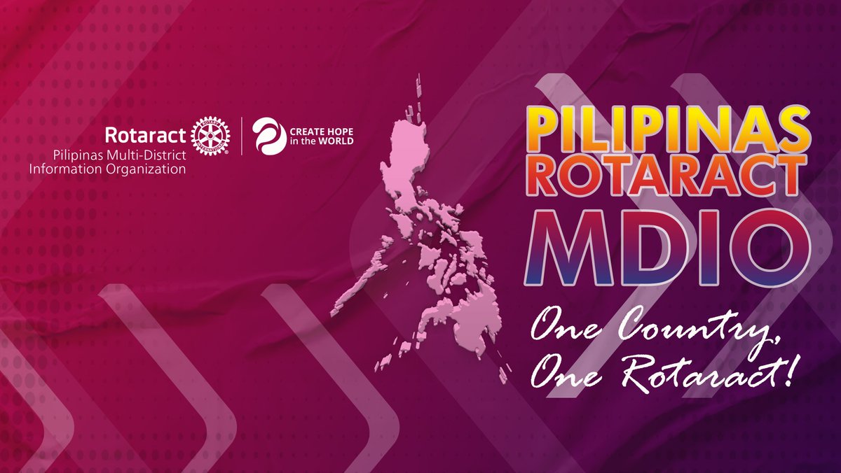 PHRotaractMDIO's tweet photo. Join the Pilipinas Rotaract MDIO as we usher in the new Rotary year this July 1, 2023 with the theme “Create Hope in the World.”
Together, let us help create a more peaceful world, A MORE HOPEFUL WORLD.
#PilipinasRotaractMDIO
#CreateHopeInTheWorld
#OneCountryOneRotaract https://t.co/R1SH04Qn3E