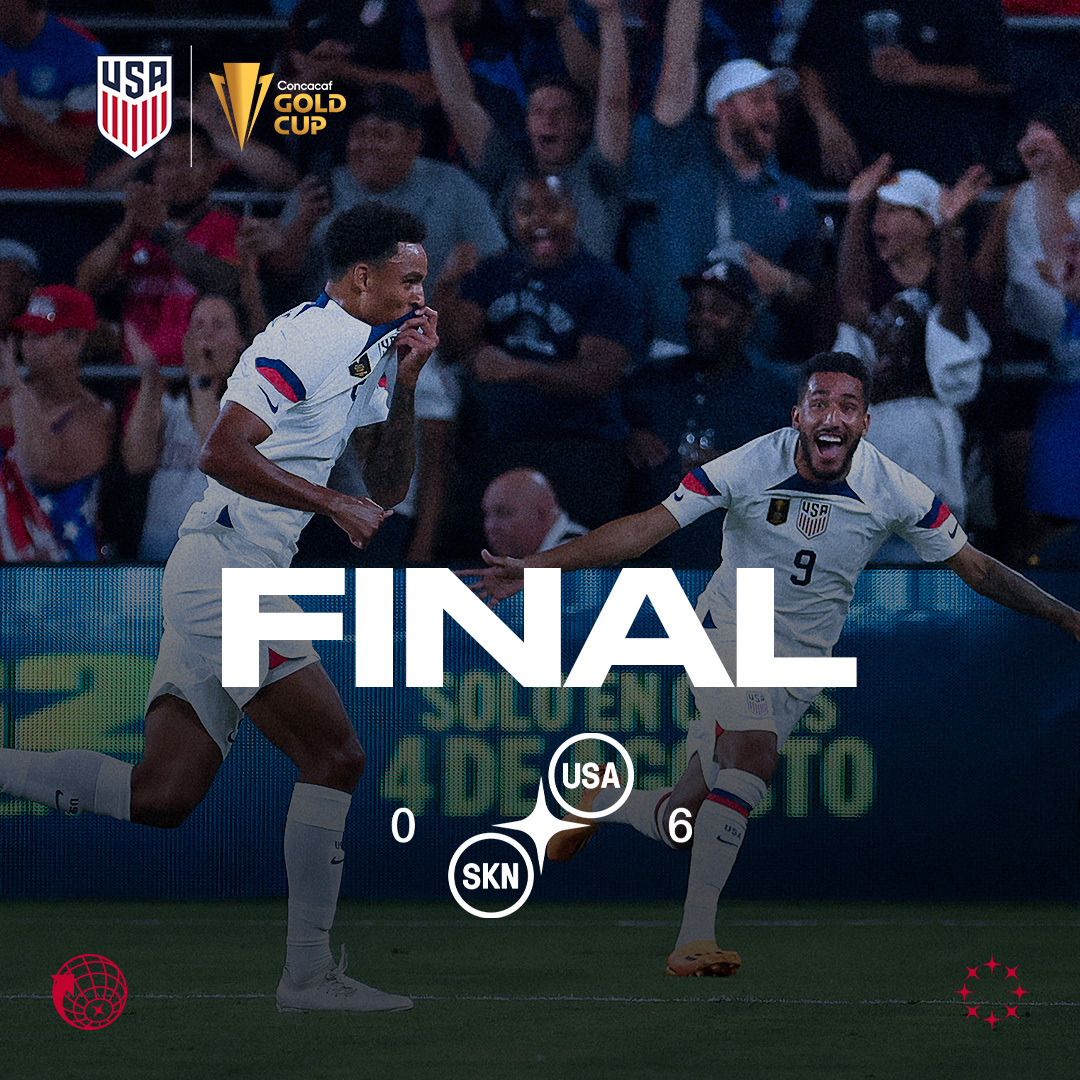 THREE POINTS 

FINAL:

🇰🇳 SKN 0 - 6 USA 🇺🇸