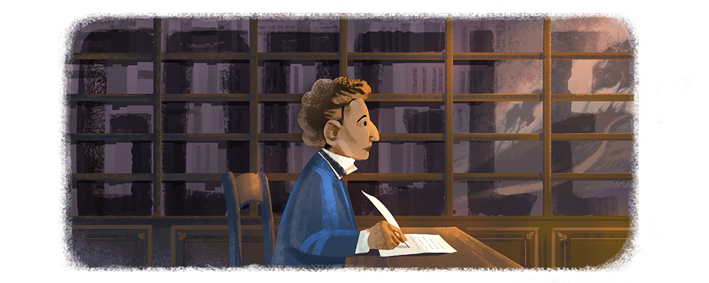 GoogleDoodles's tweet photo. "A dictionary can embrace only a small part of the vast tapestry of a language." Or so says the subject of today's #GoogleDoodle: Giacomo Leopardi, one Italy's most important 19th century literary figures. 

Learn more about his life —> https://t.co/V9z74LQHoI https://t.co/YuZGduNHyf