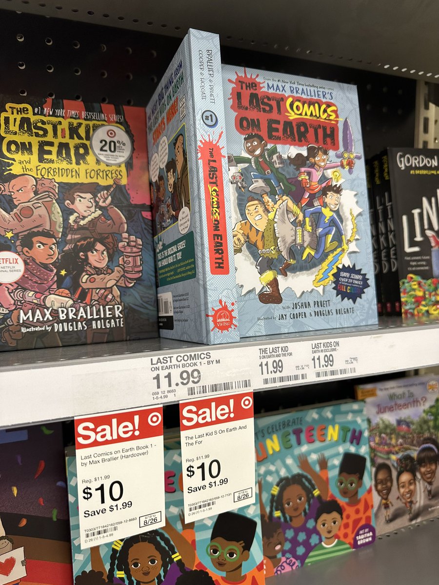 WOAH! Our #nytbestseller THE LAST COMICS ON EARTH is now on sale @Target @lastkidsonearth @penguinkids