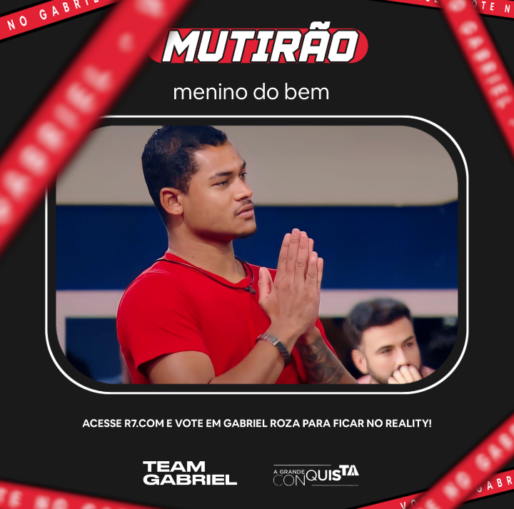 ✨️ MUTIRÃO MENINO DO BEM INICIADO ✨️

📥 A CADA 10 VOTOS DEPOSITE UM EMOJI NESSE TWEET 

❌ O VOTO É PARA FICAR, VOTEM NO GABRIEL!

⏰ ENCERRA ÀS 13H

🔗 LINK: recordtv.r7.com/a-grande-conqu…

#AGrandeConquista #FicaGabriel