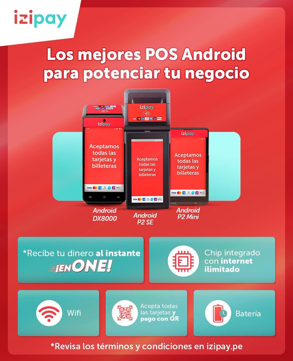 izipaype Gana más estrellas de tus clientes con nuestros POS Android  y recibe el dinero de tus ventas al instante, en one 👌.

¿Cuál crees que es para tu negocio? 👀
#POS #ventas #emprendimiento #Lima