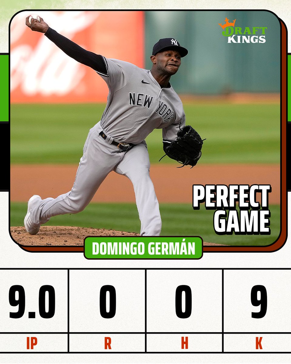 DOMINGO GERMÁN THROWS THE 24TH PERFECT GAME IN MLB HISTORY 🔥