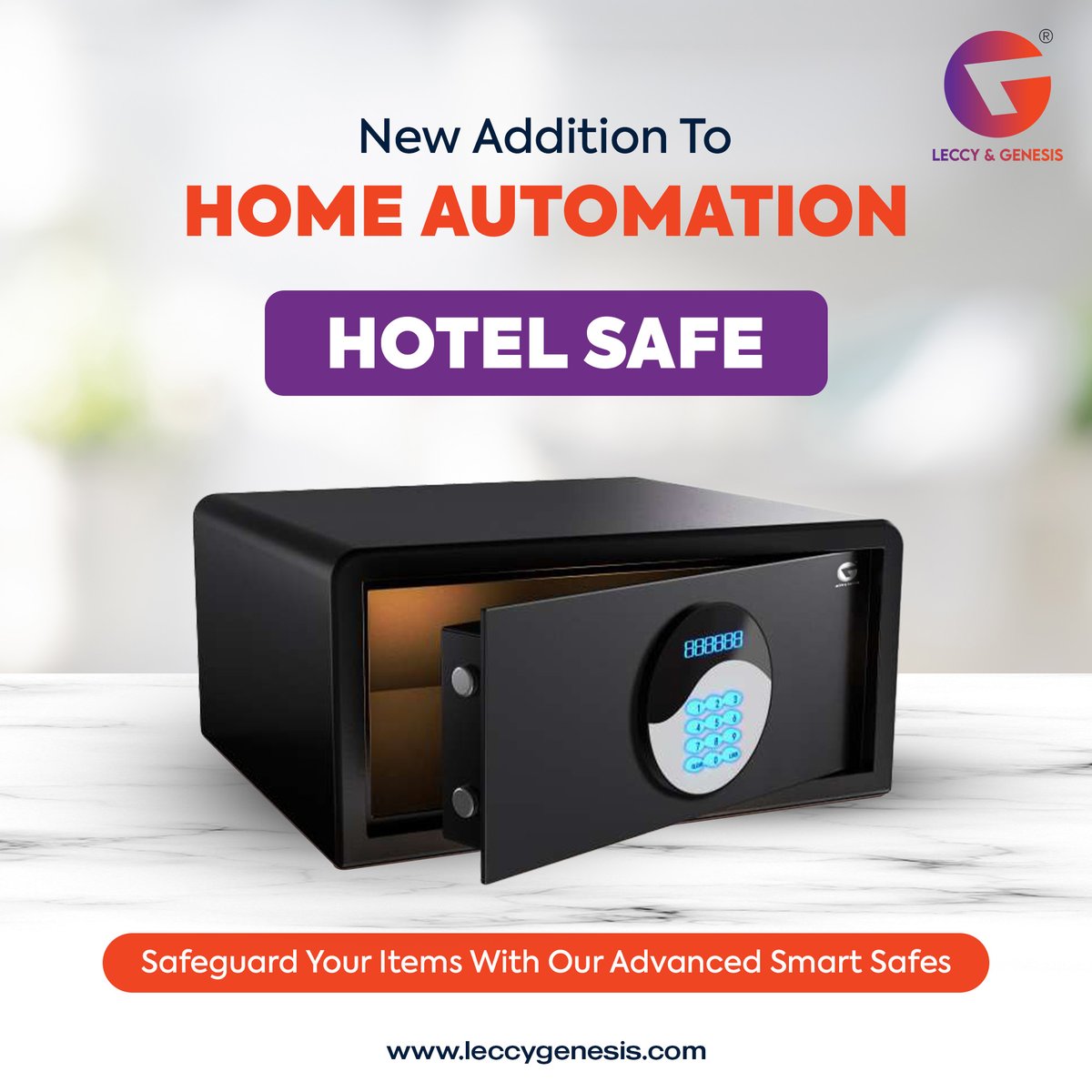 Safe and Sound: Protecting Your Valuables with L&G's Reliable Hotel Safe.
Comes with Password & Emergency Key.

Buy Now : leccygenesis.com/products/l-g-h…

#hotelautomation #smarthotel #hotel #locker #safe #branded #onlinebuy #Sale #luxury #leccygenesis #urjasmart