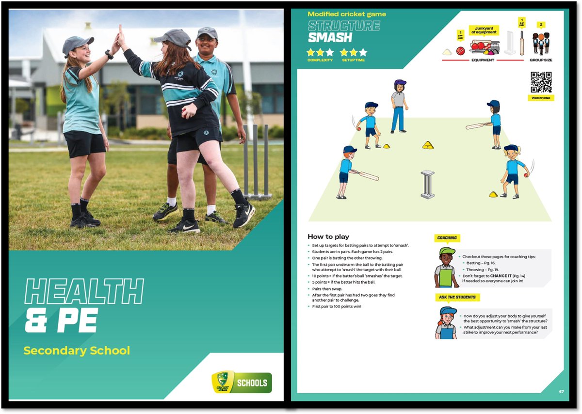 Updated Cricket Secondary HPE Program
Did you know that we have updated our Secondary Program?
Enhancements include;
Videos for all activities/games
Brand new activities/games
Aligned to V9 Australian
Learner agency

Grab your copy below for next term!
community.cricket.com.au/.../in2cricket…
