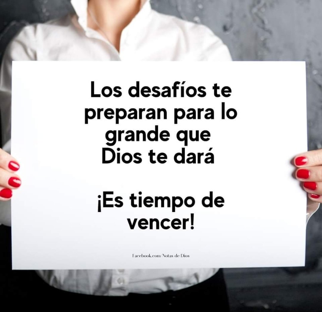 Prepárate que tu bendición cada día está más cerca, Vencerás.......
#notasdeDios