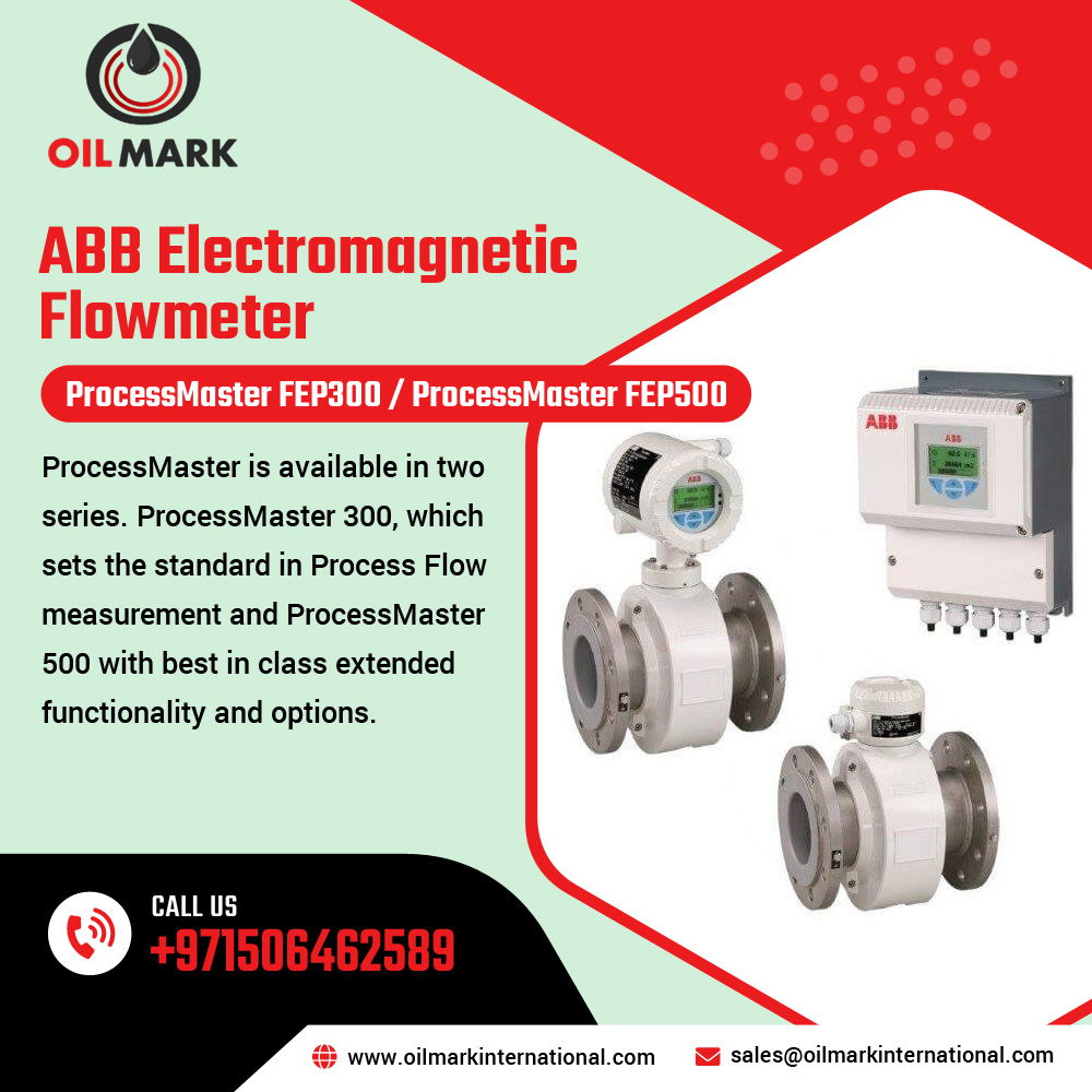 OilmarkInt's tweet image. ABB Electromagnetic flowmeter
✔ProcessMaster FEP300 / ProcessMaster FEP500

#ProcessCalibrators in UAE by #OilMark International. We are the leading ABB Electromagnetic flowmeter ProcessMaster FEP300 / ProcessMaster FEP500 suppliers in #UAE.

oilmarkinternational.com/ABB-Electromag…

#flowmeter