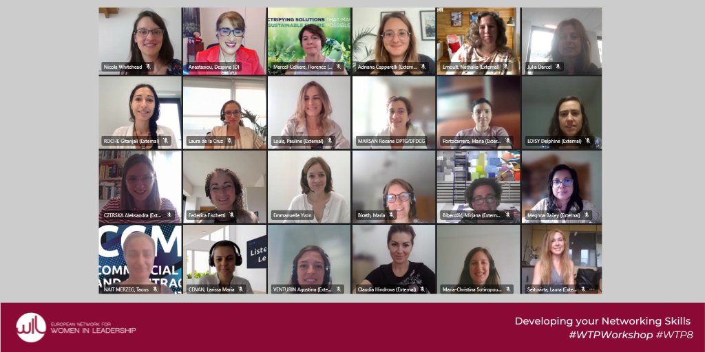 WILEurope's tweet photo. A huge thank you to #WILMember @DespinaA_Dow for leading today's thought-provoking workshop on #networking skills, to our #Talents for their active participation & to #WTPTalent Laura de la Cruz from #WILPartner @OsborneClarke for leading the wrap-up. #connectingwomen https://t.co/woCKHFh7yz