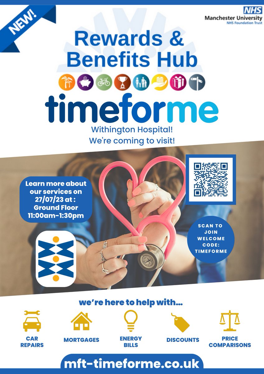 MFT timeforme (@mfttimeforme) on Twitter photo We're all ready to visit <a href="/WithingtonHosp/">Withington Community Hospital</a> tomorrow! ๐ฅ
If you're free, pop across to see us to discuss all things Rewards & Benefits, and #MFTtimeforme! โคต๏ธ We're all ready to visit <a href="/WithingtonHosp/">Withington Community Hospital</a> tomorrow! ๐ฅ
If you're free, pop across to see us to discuss all things Rewards & Benefits, and #MFTtimeforme! โคต๏ธ