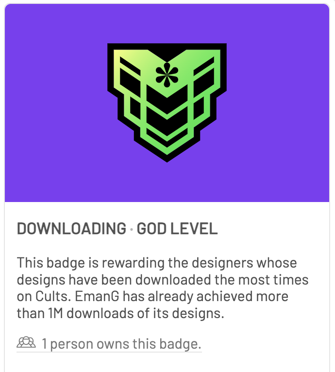 🥳 Congratulations to @EmanGameplay on reaching God Level! 1M downloads 🤯
cults3d.com/en/users/EmanG…