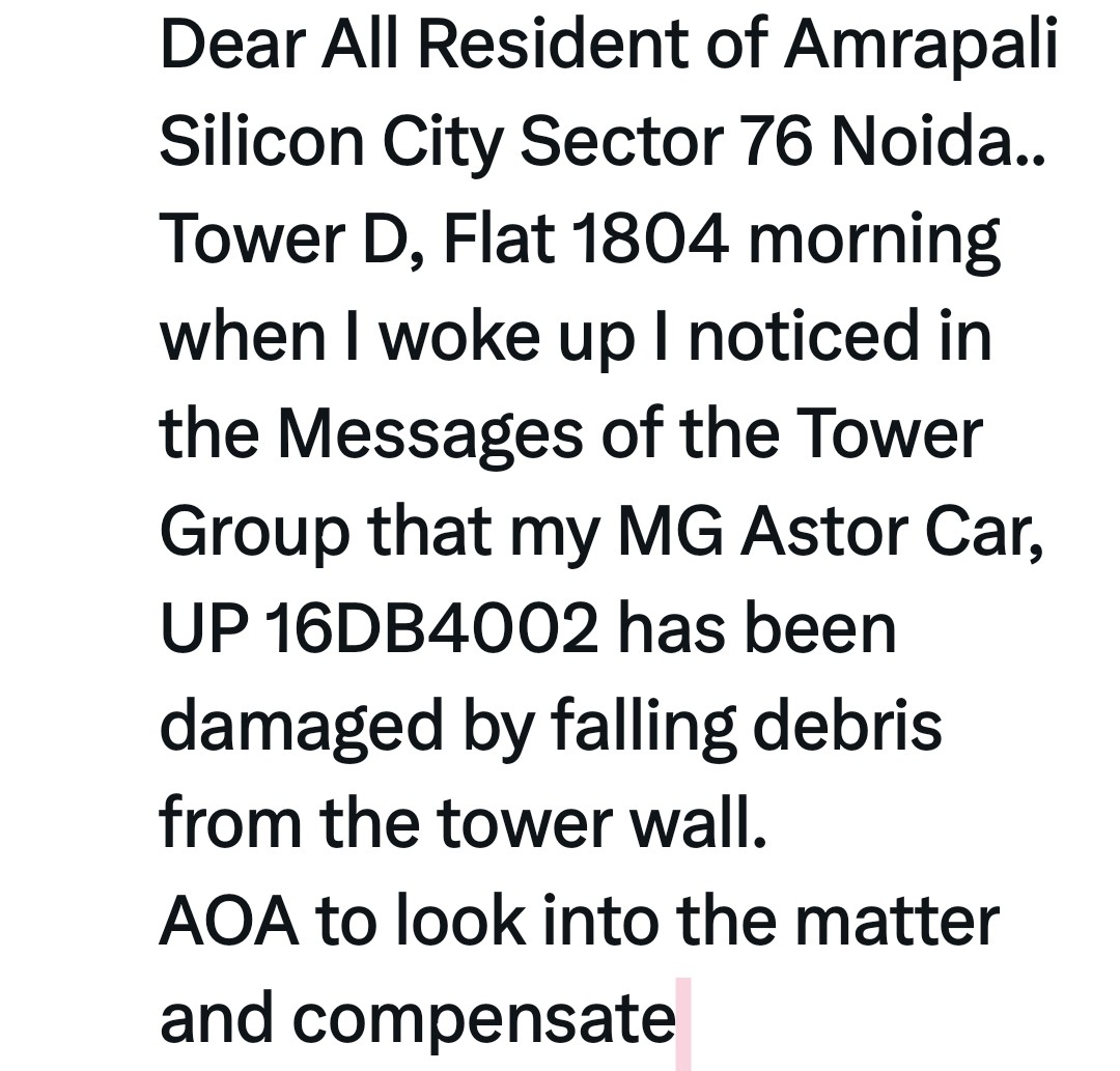 pravin_awasthi's tweet photo. @ASCAOAPH1 @noida_authority @CeoNoida @myogioffice @myogiadityanath @OfficialNBCC https://t.co/Su4R9OiuZF