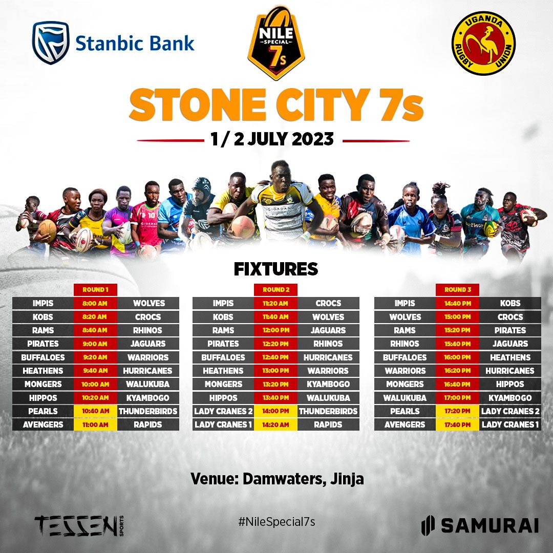 WEEKEND FIXTURES: 

#NileSpecial7s #StoneCity7s