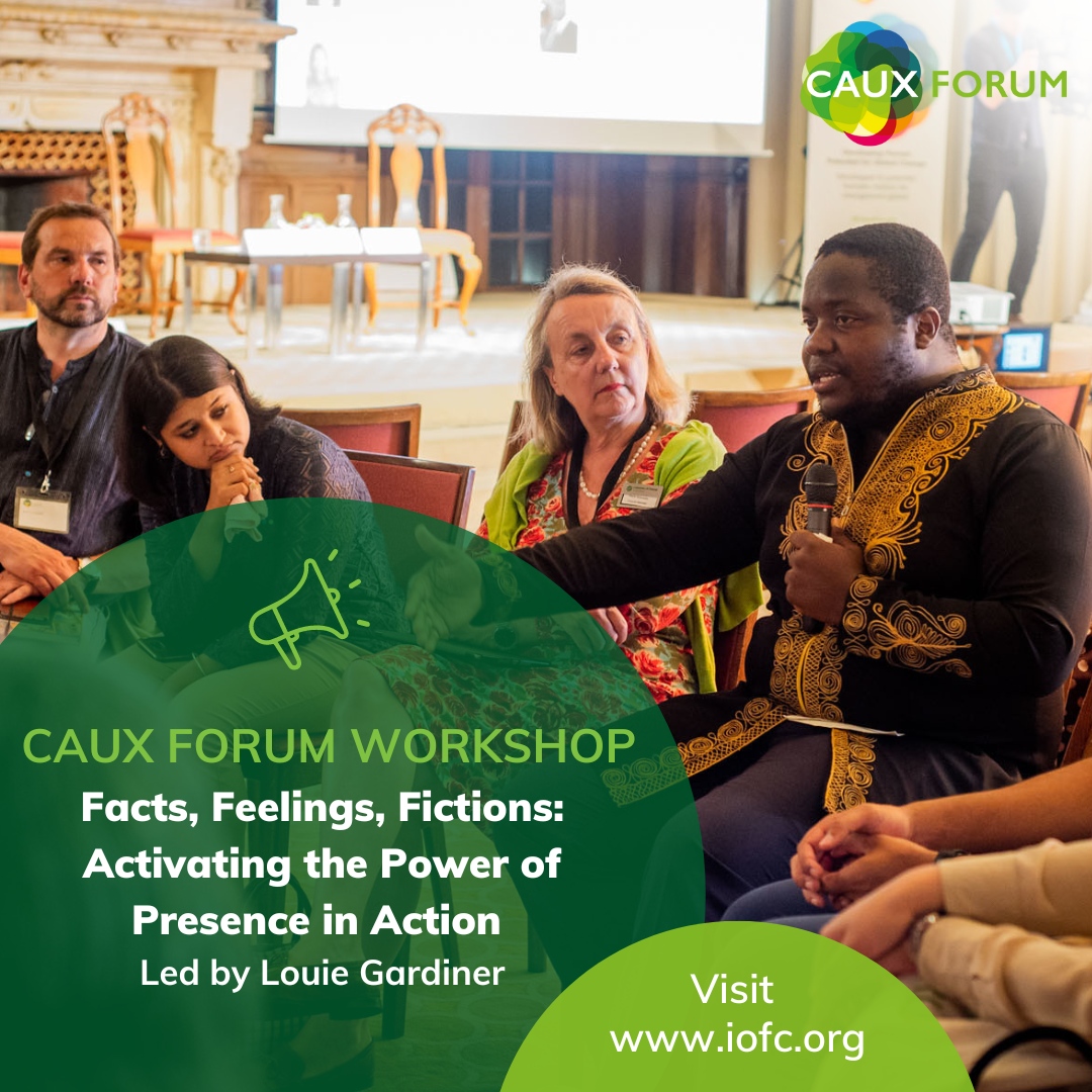 Facts, Feelings, Fictions: Activating the Power of Presence in Action. Led by Louie Gardiner, this #Caux Forum workshop is an opportunity to learn more about human technology for freeing ourselves from fictions &amp; #fakenews that blind &amp; bind us. iofc.org/en/caux-forum-…