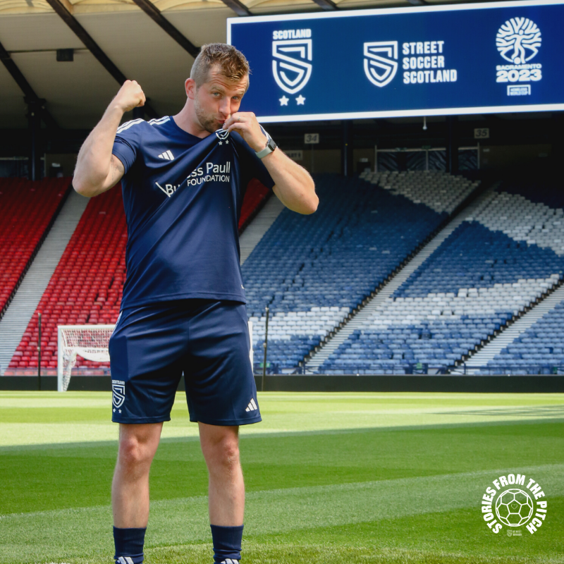streetsoccerSCO's tweet photo. #TeamScotland's Callum will be the first player from our Network Programme to ever play at a @homelesswrldcup.

He discussed how Street Soccer's sessions in Stenhousemuir have helped him feel like a new man.