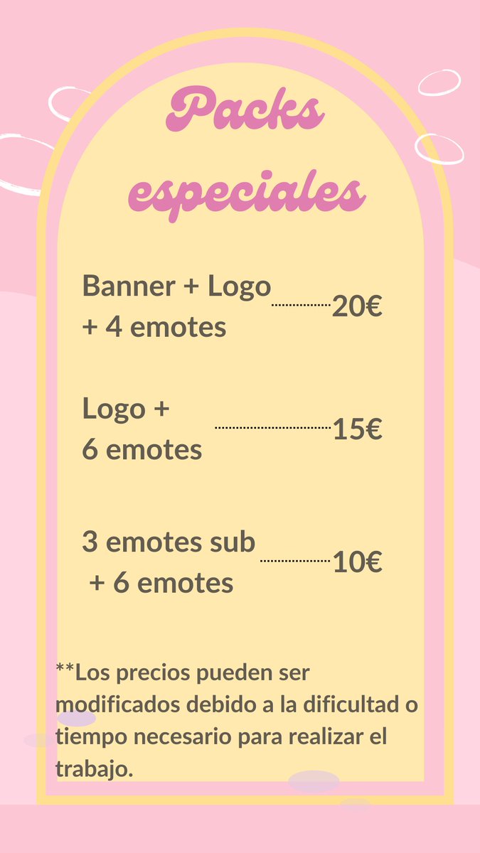 ¡Gracias por participar en la encuesta! Decidí hacer los precios públicos. Aquí están mis precios actualizados. 

Si tienes alguna pregunta o deseas hacer un pedido, contáctame. 🎨✨

Cualquier sugerencia también es bien recibida!!! 
 #PreciosActualizados #ArteCreativo #Contacto