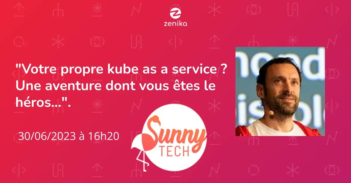 [Conférence] Une conf interactive, ça vous tente ? Alors ne ratez pas celle animée par <a href="/_louidji/">Louis TOURNAYRE</a> au <a href="/SunnyTech_MTP/">Sunny Tech</a> vendredi : "Votre propre kube as a service ? Une aventure dont vous êtes le héros...". salle Lavande à 16H20. #cloud #devops
