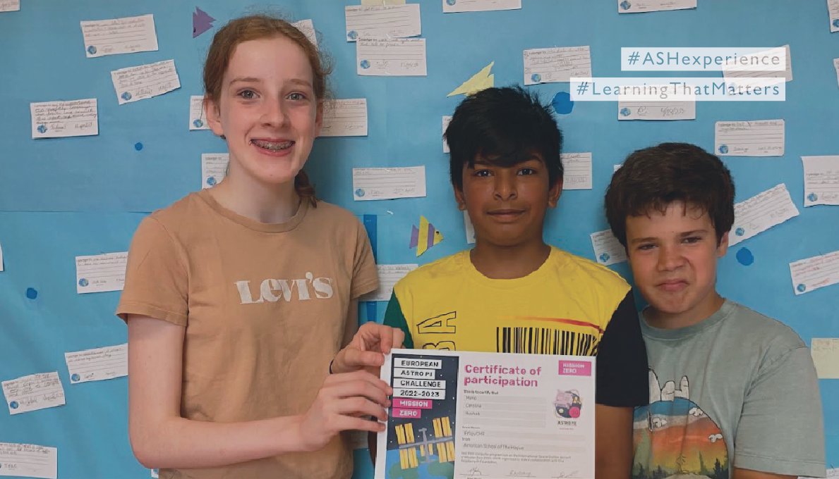 Throwback! A group of MS sixth graders signed up for this school year's Astro-Pi Mission Zero challenge.  
Their program was displayed in the ISS on 26 May 2023 at 3:44:44 on an Astro Pi LED matrix display while the ISS was passing by the Lesser Sundra Islands of Indonesia.