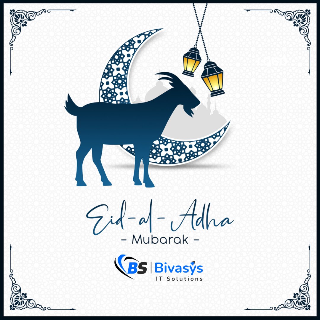 bivasys's tweet photo. May this Eid bring you joy, happiness, and wealth. May Allah bless you with success and prosperity in all your endeavors. Eid-al-Adha Mubarak!

#EidAlAdha #eidmubarak https://t.co/dnr4oDRPwP