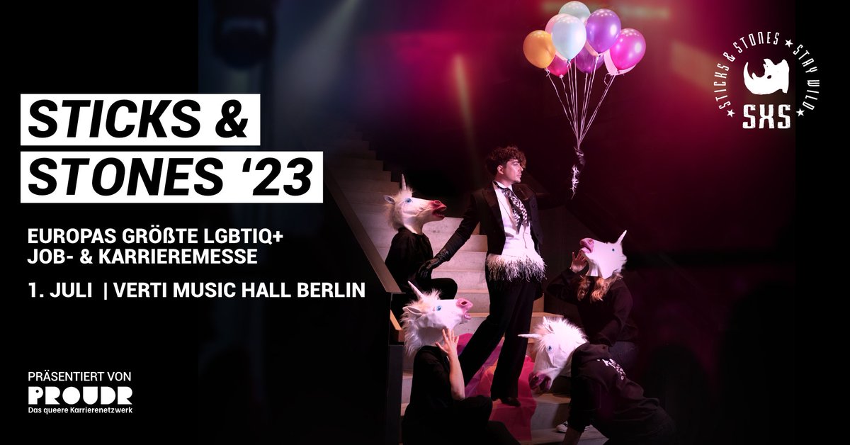 WeAreDevs's tweet image. Europe's biggest LGBTIQ+ job fair, STICKS &amp;amp; STONES, hits Berlin on July 1! 🏳️‍🌈

With a record number of exhibitors at Verti Music Hall, get career tips and work-life balance insights. Don't miss this inclusive event 🤘 #WorkWithPride #SXS23

hubs.li/Q01TWFqP0