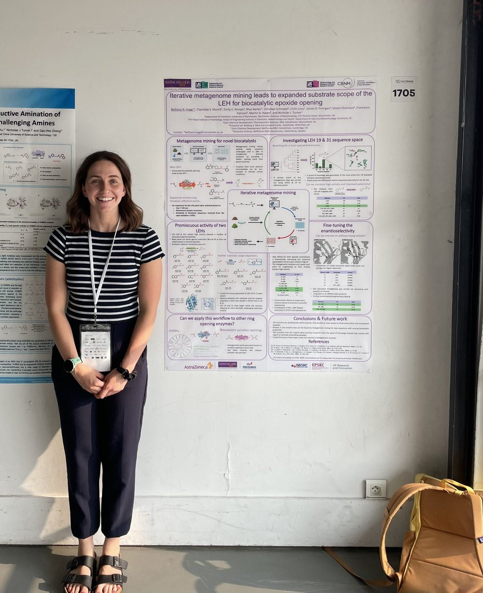 I really enjoyed presenting my poster and had some fantastic discussions at #biotrans2023 ! If anyone wants to know more about the power of iterative #metagenomics drop me a line! @Turner_Biocat