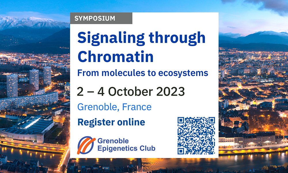 The ‘Signaling through chromatin’ symposium will spotlight innovative epigenetics research, from chromatin dynamics to "epi-drugs" development.

Registration is still open, until 15 July!
epigenetics.fr/sympo-iv-signa…