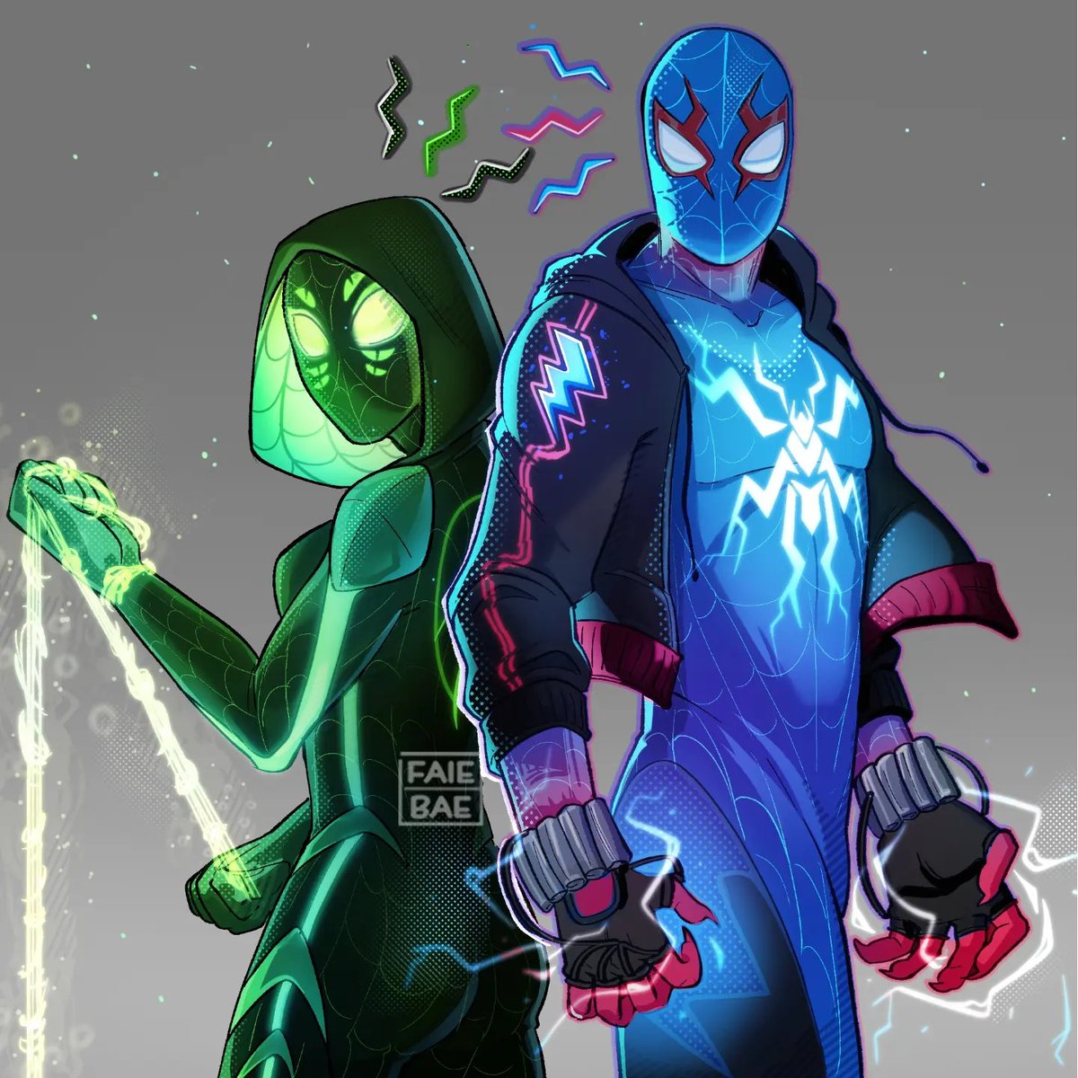 FaieBae's tweet photo. Did a little exploring today and drew my boyfriend's and my own spidersona!
#spidersona #spidermanart #spidermanacrossthespiderverse #spiderman #spiderpunk #spidergwen #spidermanintothespiderverse #art #digitalart #artist #concept #conceptartist #conceptart https://t.co/rxJkaIu6F2