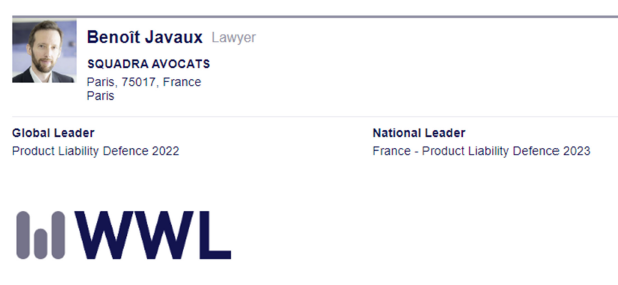 I am honoured to be recognised by Who's Who Legal again this year as an expert in Product Liability Defence. Thanks to my clients for their kind feedback.
whoswholegal.com/benoit-javaux
#Squadra #WWL