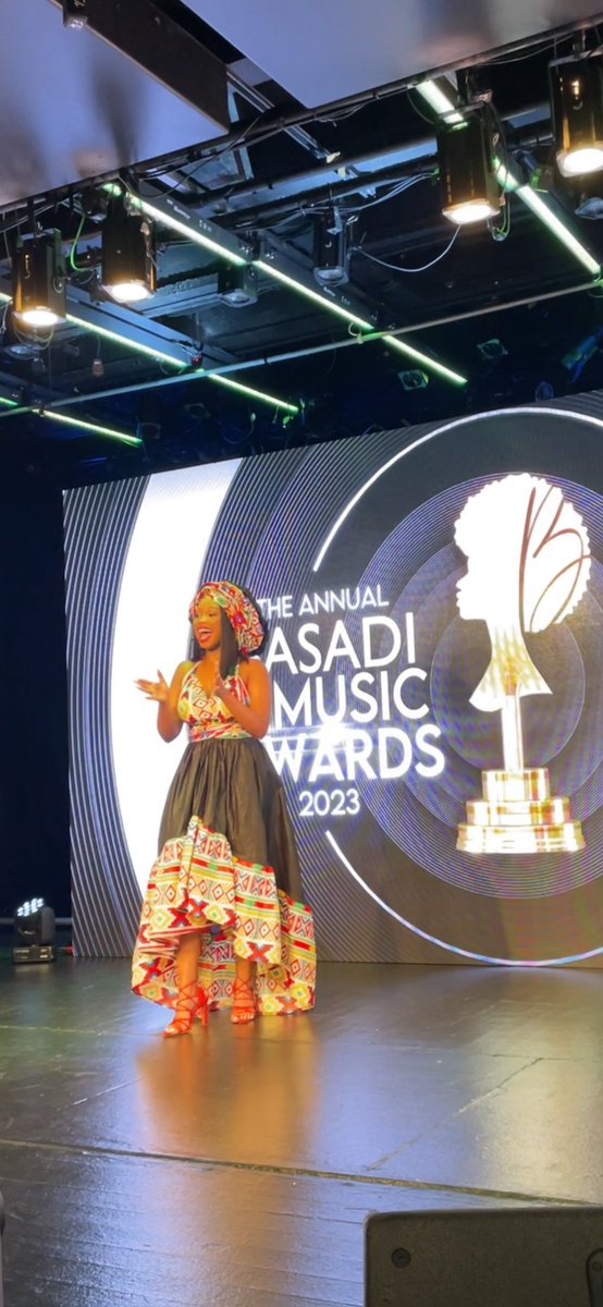 VioletMaila's tweet image. Gracious host @CandieModiselle at the #basadimusicawards nominees announcement @MusicInAfrica