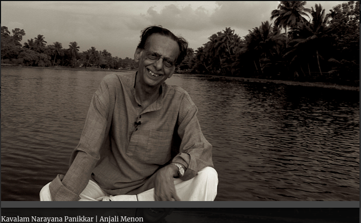 indianculturalforum.in/2016/07/25/a-l…

Kavalam was a village in Kerala ... accessible only by country boats. ... At home he was introduced to...kathakali, thullal, Carnatic music and Sanskrit. Elsewhere...folk beats, vaitharis (thalas), and the songs of farmhands, duck farmers and boatmen.