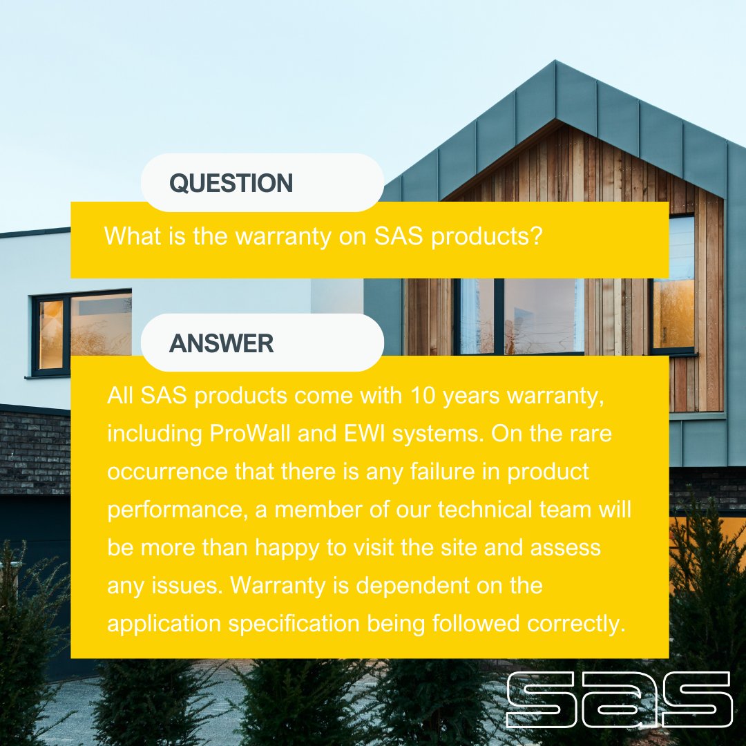 Do SAS products come with a warranty? Of course, find out more below!