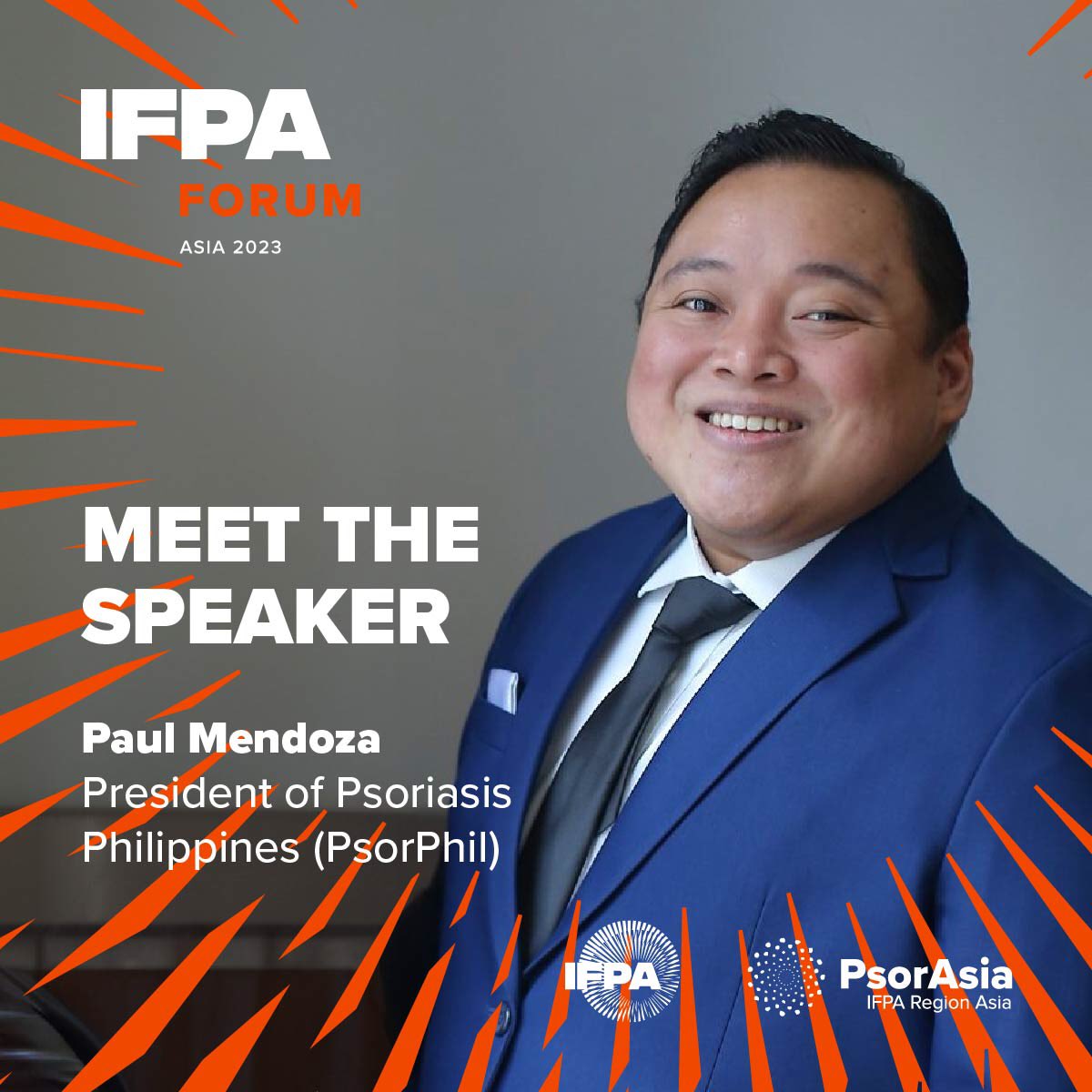 psorphil's tweet photo. Paul Mendoza, President of PsorPhil & PsorAsia, will be sharing his experience in community engagement in the IFPA Forum Asia 2023.
#PsorPhil #PsorAsiaPacific #PsoriaticDisease #PsoriasisAdvocacy #Youth #Community #IFPAForumAsia2023 @PsoriasisIFPA https://t.co/oqJlmkLxBx