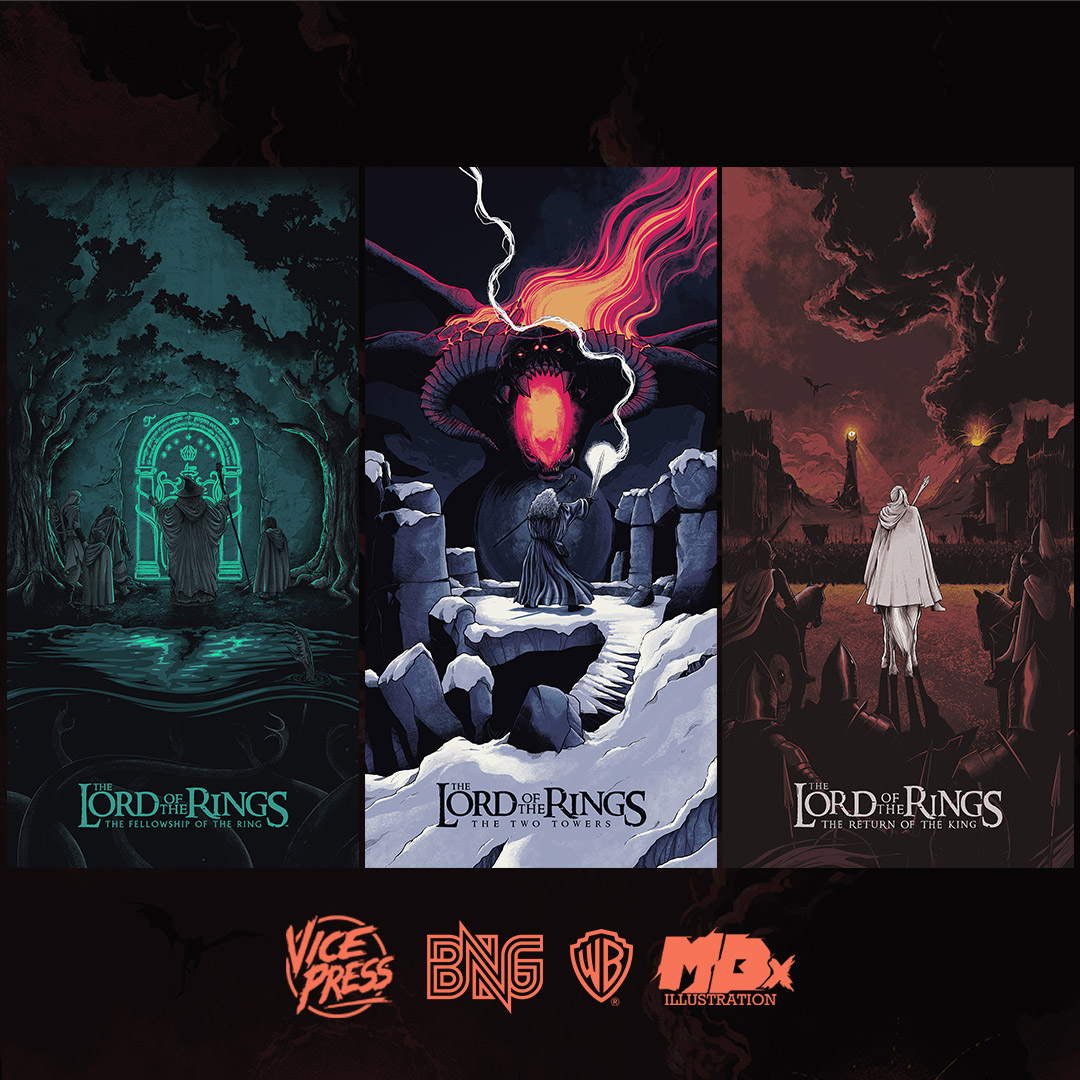 Apologies I don't keep up with twitter! 
These are out tonight with <a href="/VicePressNews/">Vice Press</a> and <a href="/BottleneckNYC/">Bottleneck Gallery</a> at 6pm UK time. 
18x36" Glow in the dark screenprints. Had so much fun doing these. Cheers to Joe, James and both teams for entrusting such a huge franchise with me!