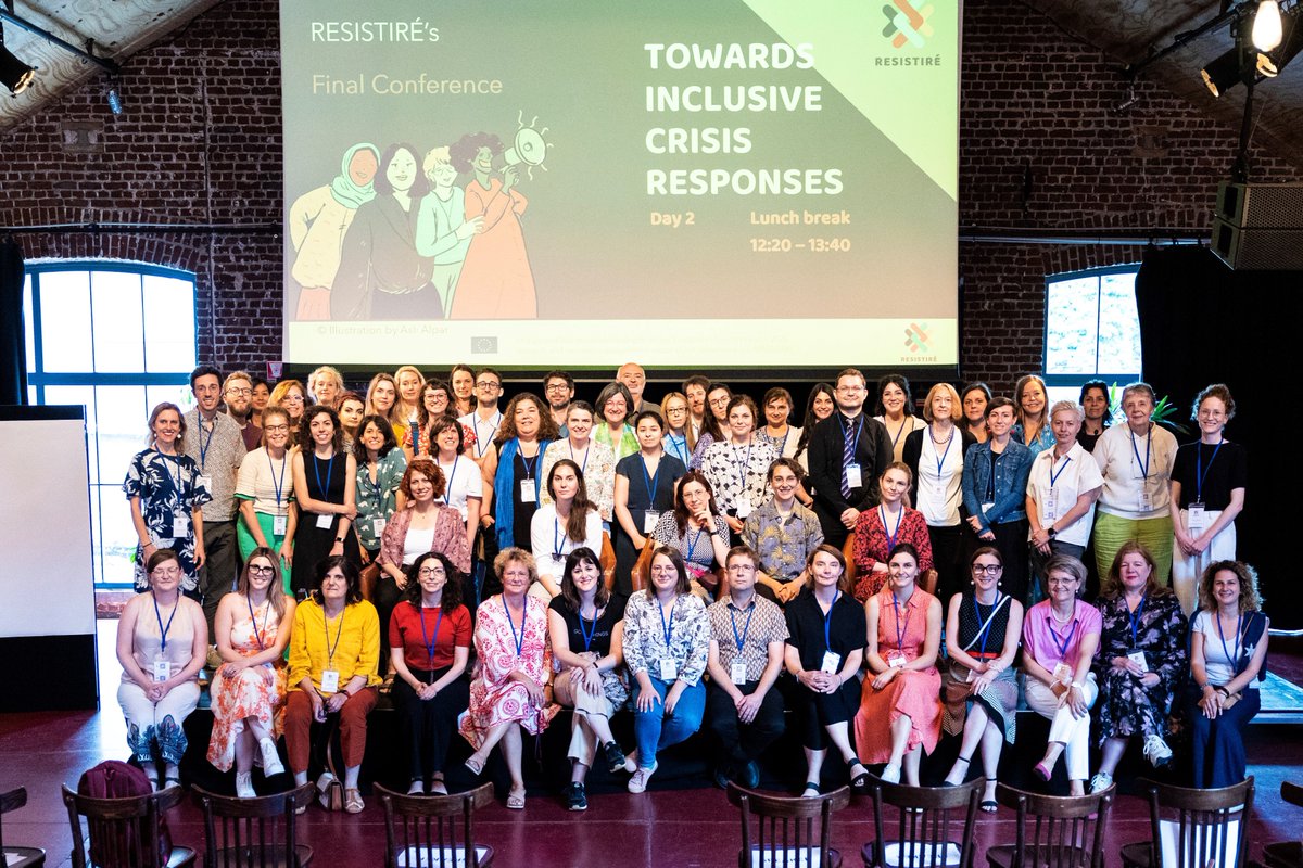 RESISTIRÉ 🇪🇺 Gendered inequalities due to Covid (@resistire_eu) on Twitter photo Last week <a href="/Resistire_EU/">RESISTIRÉ 🇪🇺 Gendered inequalities due to Covid</a> held its Final Conference “Towards Inclusive Crisis Responses” to share findings & recommendations with experts, policymakers, and representatives of NGOs, pilots and sister projects.
Thank you all for your inspiring contributions👏
resistire-project.eu/project-news/b… Last week <a href="/Resistire_EU/">RESISTIRÉ 🇪🇺 Gendered inequalities due to Covid</a> held its Final Conference “Towards Inclusive Crisis Responses” to share findings & recommendations with experts, policymakers, and representatives of NGOs, pilots and sister projects.
Thank you all for your inspiring contributions👏
resistire-project.eu/project-news/b…