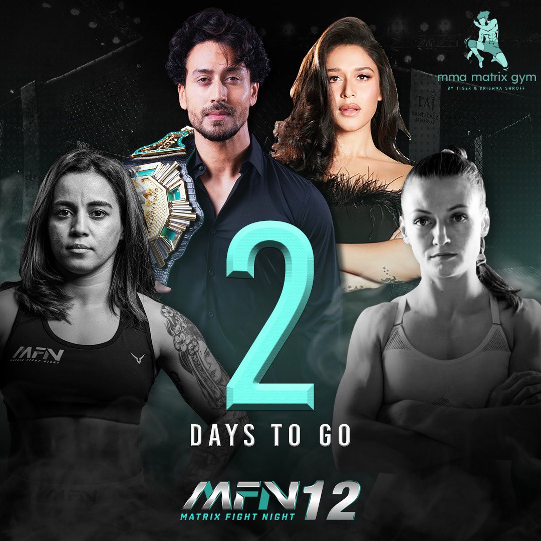 Only 2 Days to go for the biggest MMA show in India #MFN12 

We will see you all on 1st July at the Noida Indoor stadium 🏟️ 6pm sharp.
.
#MMA #MMAMatrixGym #GymPartner #MatrixFightNight #FightWeek