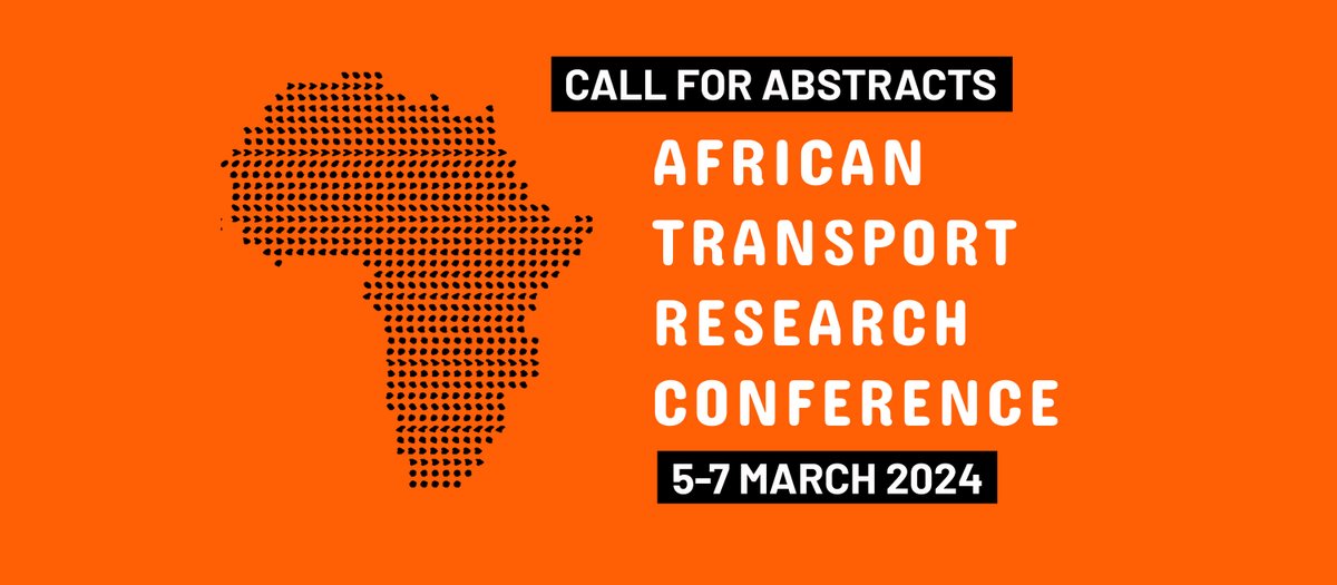Call for abstracts: African Conference on Transport Research (ATRC) 2024, to be hosted by the Volvo Research and Education Foundations and @CfTSAfrica. We invite you to submit extended abstracts with a word limit of 1500 – 2000 words. See details below: vref.se/event/call-for…