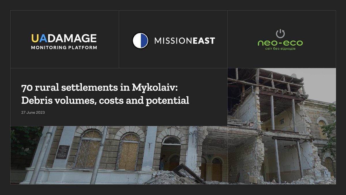 Mission East, @DamageUa &amp; <a href="/neo_eco_ukraine/">NEO-ECO Ukraine</a> hosted a conference in Kyiv. +120 attendees witnessing the power of #AI and transparent data for #greenrebuilding of #Ukraine. 
📚Want to delve deeper? missioneast.org/en/countries/u…

A huge thank to the <a href="/DanishMFA/">Denmark MFA 🇩🇰</a> for their invaluable support!