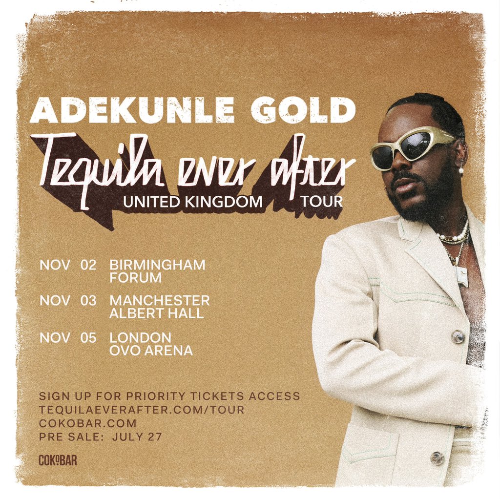 adekunleGOLD's tweet photo. Tio Tequila is Coming back to the UK! 🇬🇧
Pre Sale: https://t.co/YpWsAlqH8O https://t.co/0XvotVz1e6