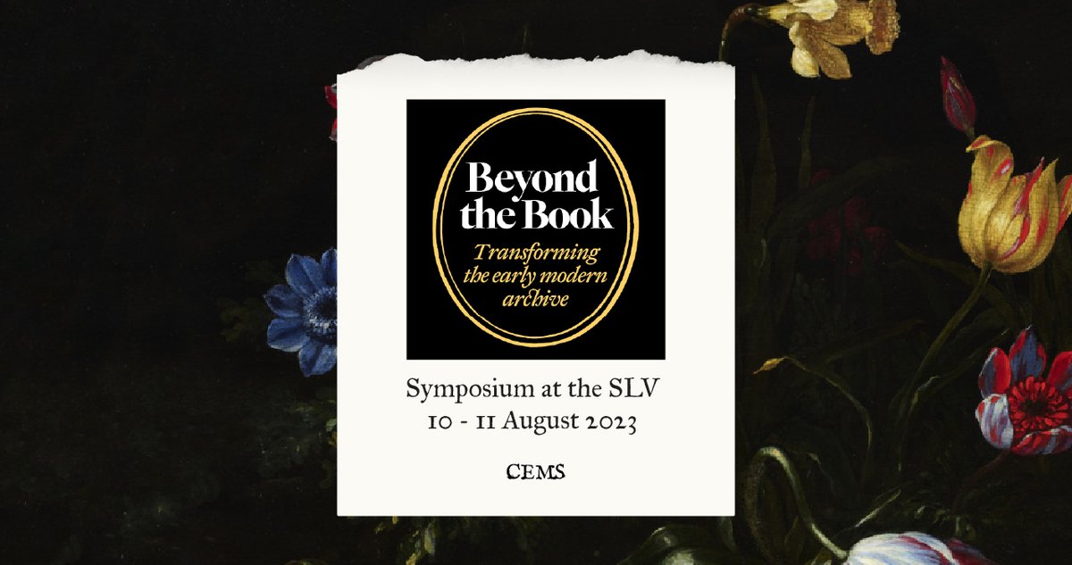 #HDR Students the application for our bursaries for the upcoming #EarlyModern Symposium 'Beyond the Book: Transforming the Early Modern Archive', are open until July 7th!! 
 To be considered, please fill out the EOI form forms.office.com/r/DBwjjPJ4d8