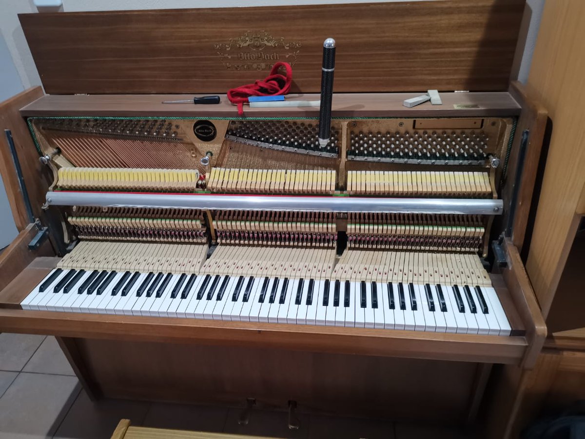 PianoIndustry's tweet photo. Piano tuning is a job that our technicians do on almost daily basis, many for private clients having their pianos tuned as part of regular maintenance.

#pianotuning #pianotechnician #pianotuner #johannesburg #pianomaintenance #uprightpiano #grandpiano #pretoria https://t.co/PRKnId7DRl