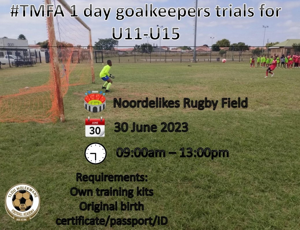 U11-U15 goalkeepers trials

#TMFA ❤🤍
#weriseasone