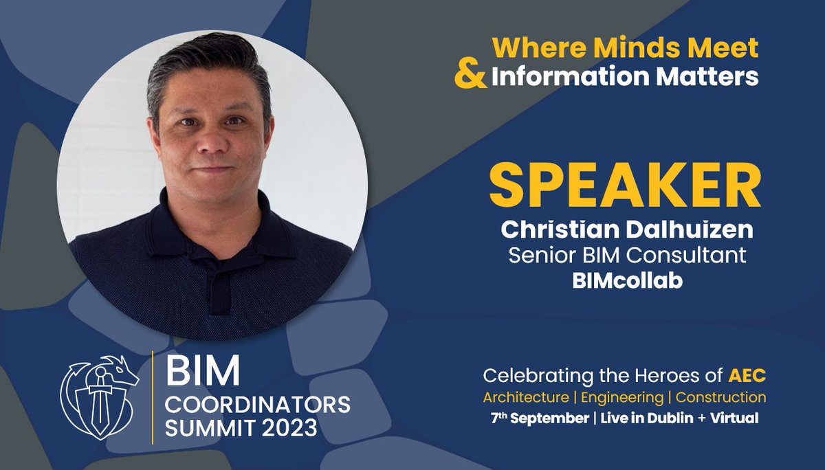 BIM Coordinators Summit (@bimcoordinators) on Twitter photo We are delighted to announce Christian Dalhuizen, from <a href="/BIMcollab/">BIMcollab | Driving model-based collaboration</a>, as a Speaker at the BIM Coordinators Summit 2023. See more here: bimcoordinatorsummit.net/speaker/christโฆ.
#BIM #BIMcoordinatorSummit2023 #BIMheroes #AEC #Architecture #Engineering #Construction #DigitalTransformation #Innovation We are delighted to announce Christian Dalhuizen, from <a href="/BIMcollab/">BIMcollab | Driving model-based collaboration</a>, as a Speaker at the BIM Coordinators Summit 2023. See more here: bimcoordinatorsummit.net/speaker/christโฆ.
#BIM #BIMcoordinatorSummit2023 #BIMheroes #AEC #Architecture #Engineering #Construction #DigitalTransformation #Innovation