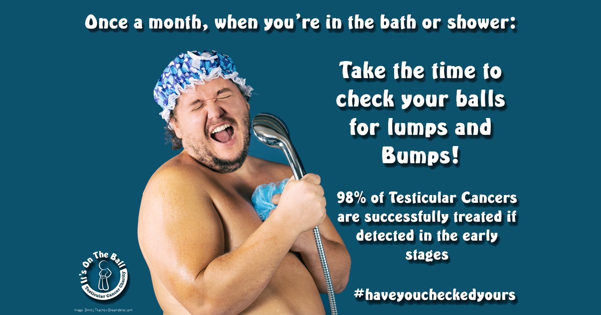 There are many things you could do in the bath or shower today - but the important one is to check your balls!

#testicularcancerawareness
#haveyoucheckedyours