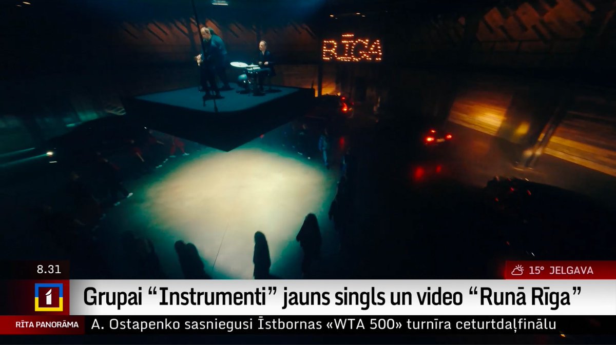 Grupa "Instrumenti" publicē jaunu dziesmu un tās video ar nosaukumu "Runā Rīga".
Šī dziesma ir grupas nākamā gada pirmajā pusē gaidāmā albuma priekšvēstnesis. replay.lsm.lv/lv/ieraksts/lt…