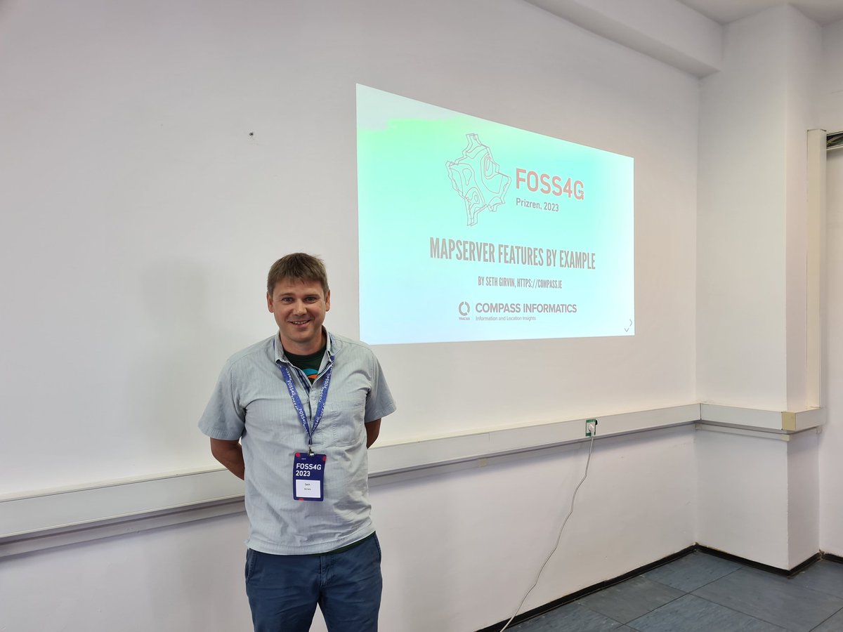 Join us at #FOSS4G2023!
@geographika is talking about
#MapServer Features by Example 
#osgeo @mapserver_osgeo