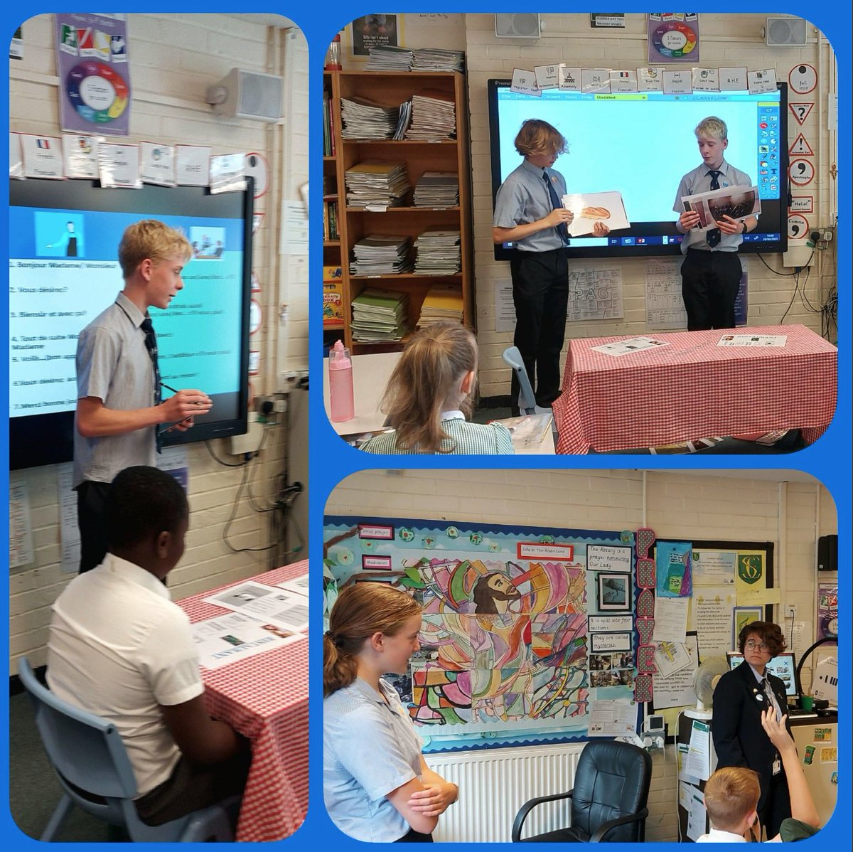 <a href="/AshfordMFL/">Ashford MFL</a> 🇫🇷 Mme Aribi sent talented Year 9 students to teach French to Year 4 &amp; 5 children @StSimonofEnglandRC Primary School. They promoted our school with captivating role plays at a café! These students are truly inspiring and making us incredibly proud!🙌#LoveFrench💕