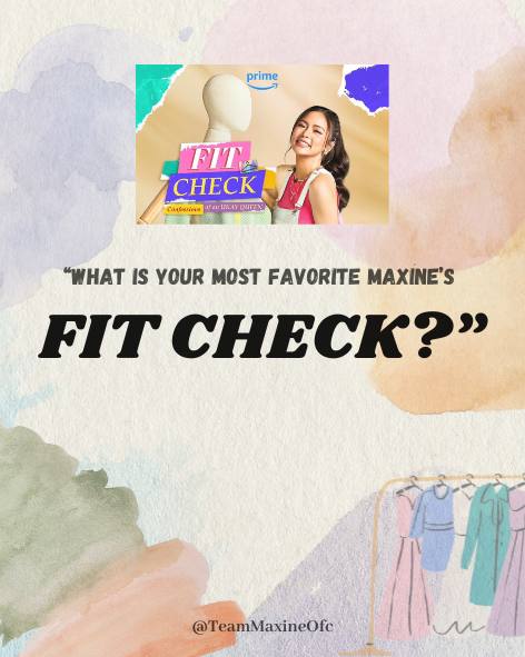 TeamMaxineOFC's tweet photo. DROP YOUR MOST FAVORITE! 😍
Don't forget to use the hashtag #FitCheckPrime #FitCheckwithMaxine
#MaxineTrinidad | @prinsesachinita @PrimeVideo https://t.co/YRRhwlyG5i