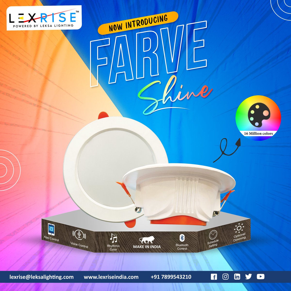 Lexrise_India's tweet photo. We LEXRISE a tested and trusted partner in lighting your dream #lexrise #leksalighting #generallighting #appbasedRGBdownlights https://t.co/uCQQuvknLs